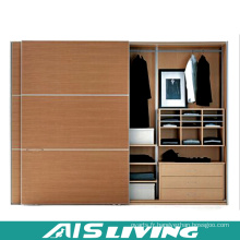 Placard armoires de chambre à coucher en bois de grain (AIS-W237)